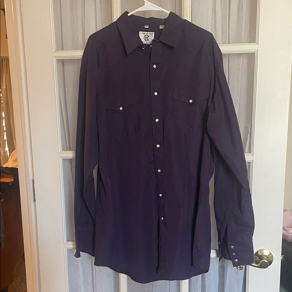 Classic Purple Dress Shirt for Men